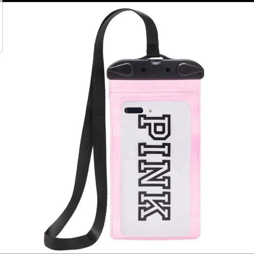 NEW PINK Water Resistant Phone Pouch pink Plastic